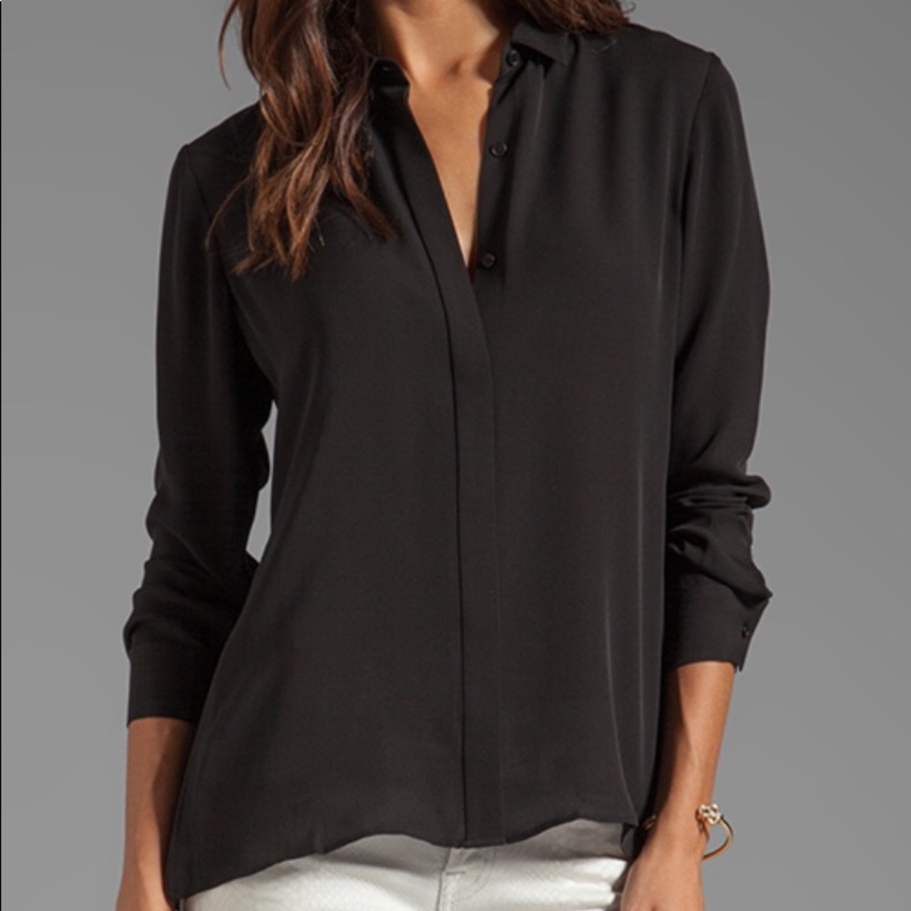 Theory Driya Silk Blouse